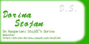 dorina stojan business card